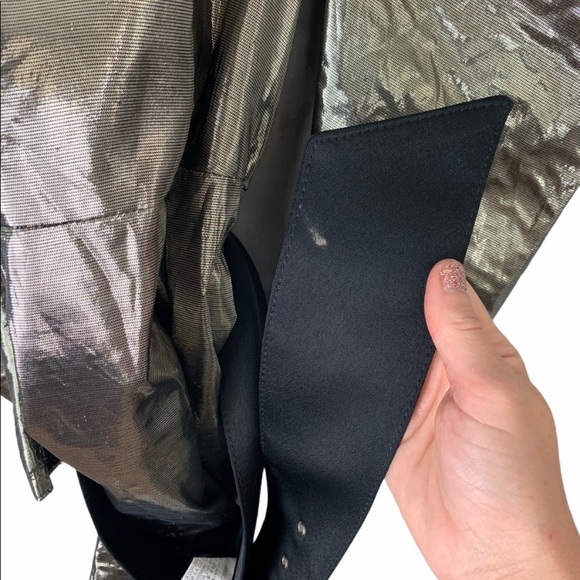 Zara Collection 19 Gold Balloon Sleeve Mini Dress XS - Picture 10 of 10